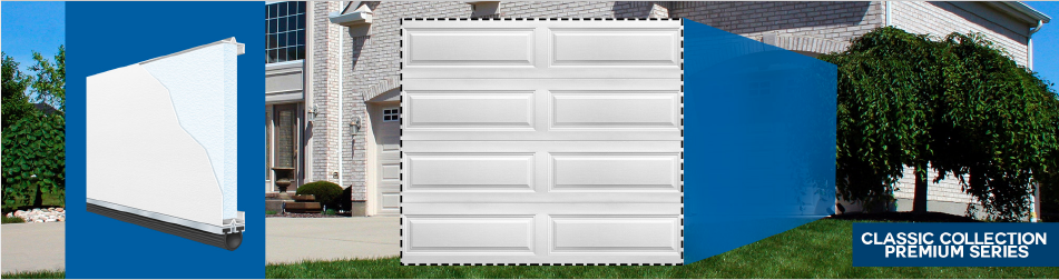 Classic collection premium series garage door.