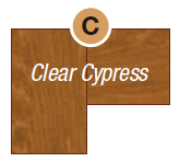 Clear cypress color.
