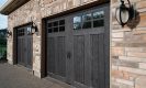 CANYON RIDGE® Carriage House (5-Layer) and Louver garage doors