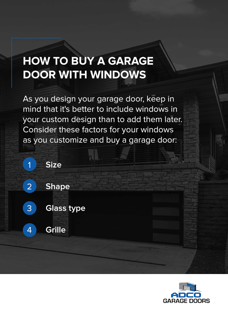 How to buy a garage door with windows